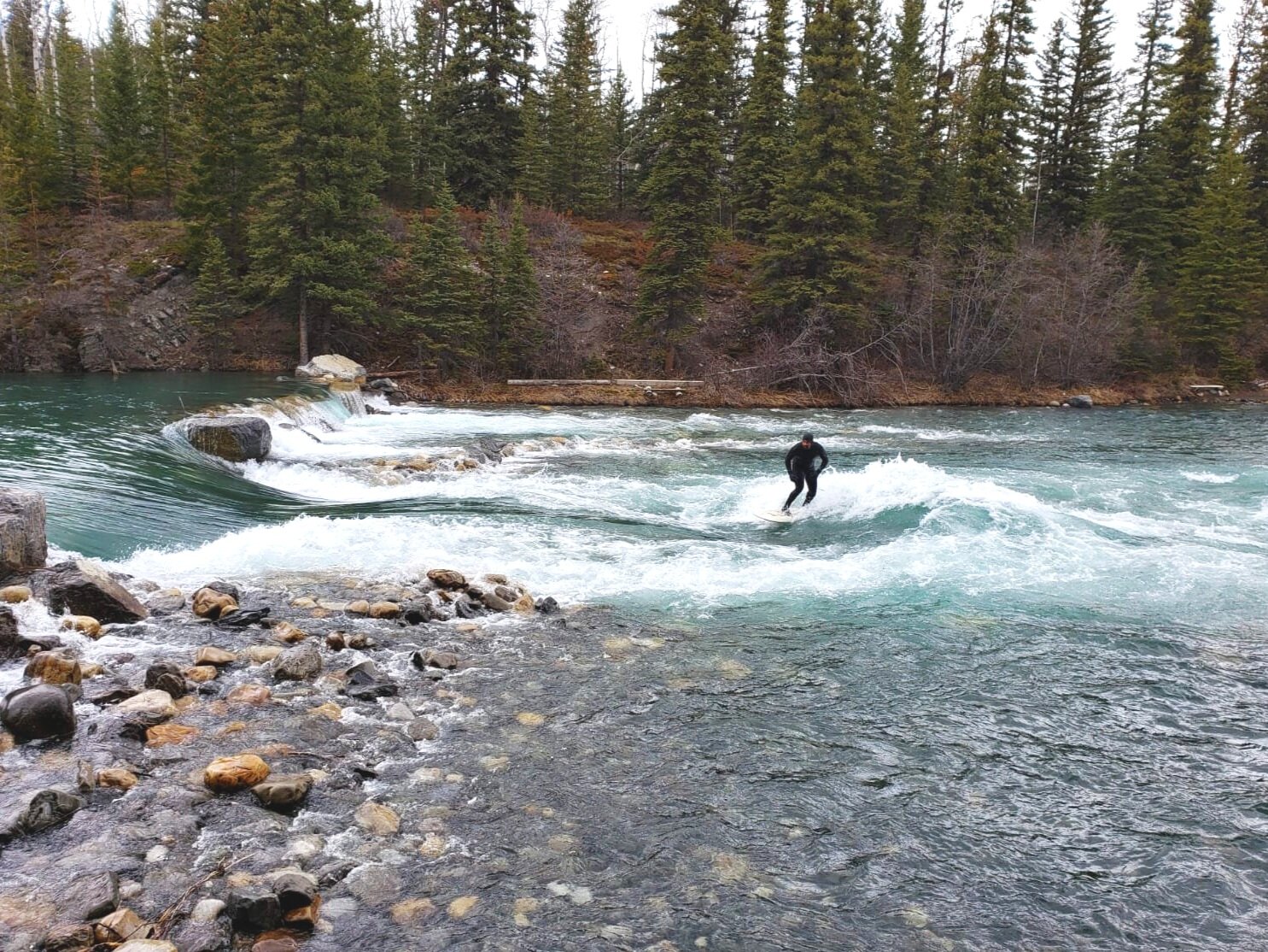 The images shows the wave created by the work Devcon Inc. did.